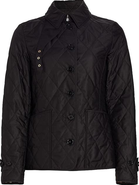 Shop Burberry Fernleigh Quilted Logo Coat 